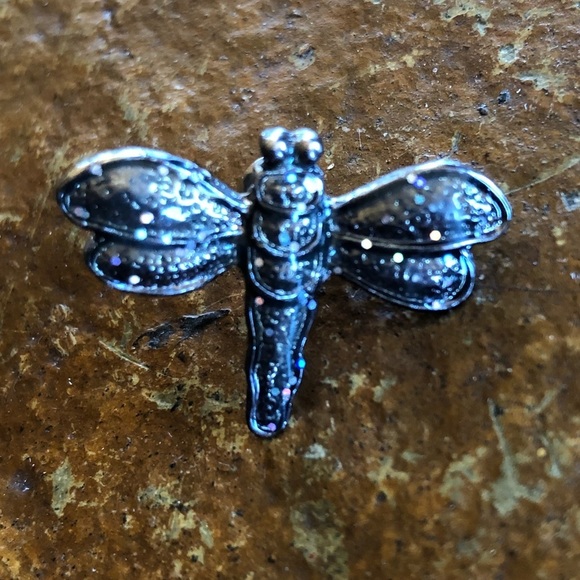Jewelry - Sparkly irredentist Dragonfly pin brooch